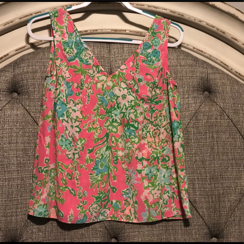 Lilly Pulitzer Southern Charm Silk Tank Top